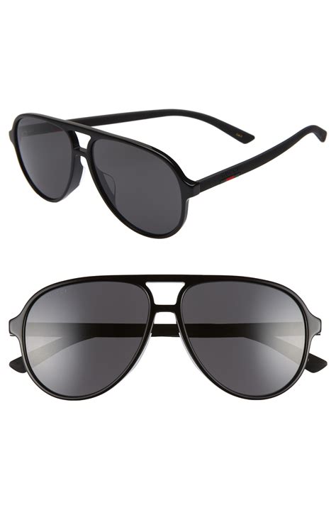 gucci men aviators|gucci 60mm aviator sunglasses.